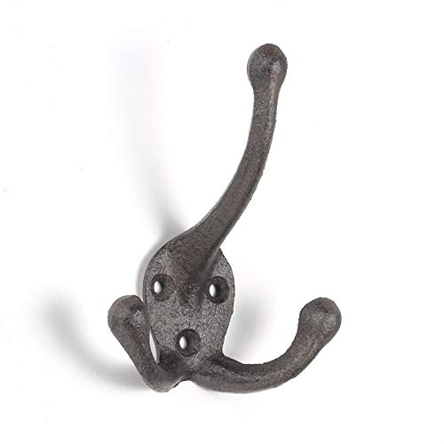 3-Pack Big Anchor Cast Iron Heavy Duty Coat Hooks, Vintage Inspired An –  Ambipolarpro